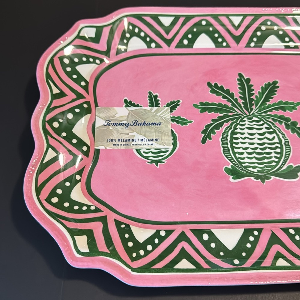 TOMMY BAHAMA 100% Melamine Serving Platter - 15" X 11" - Picture 7 of 7